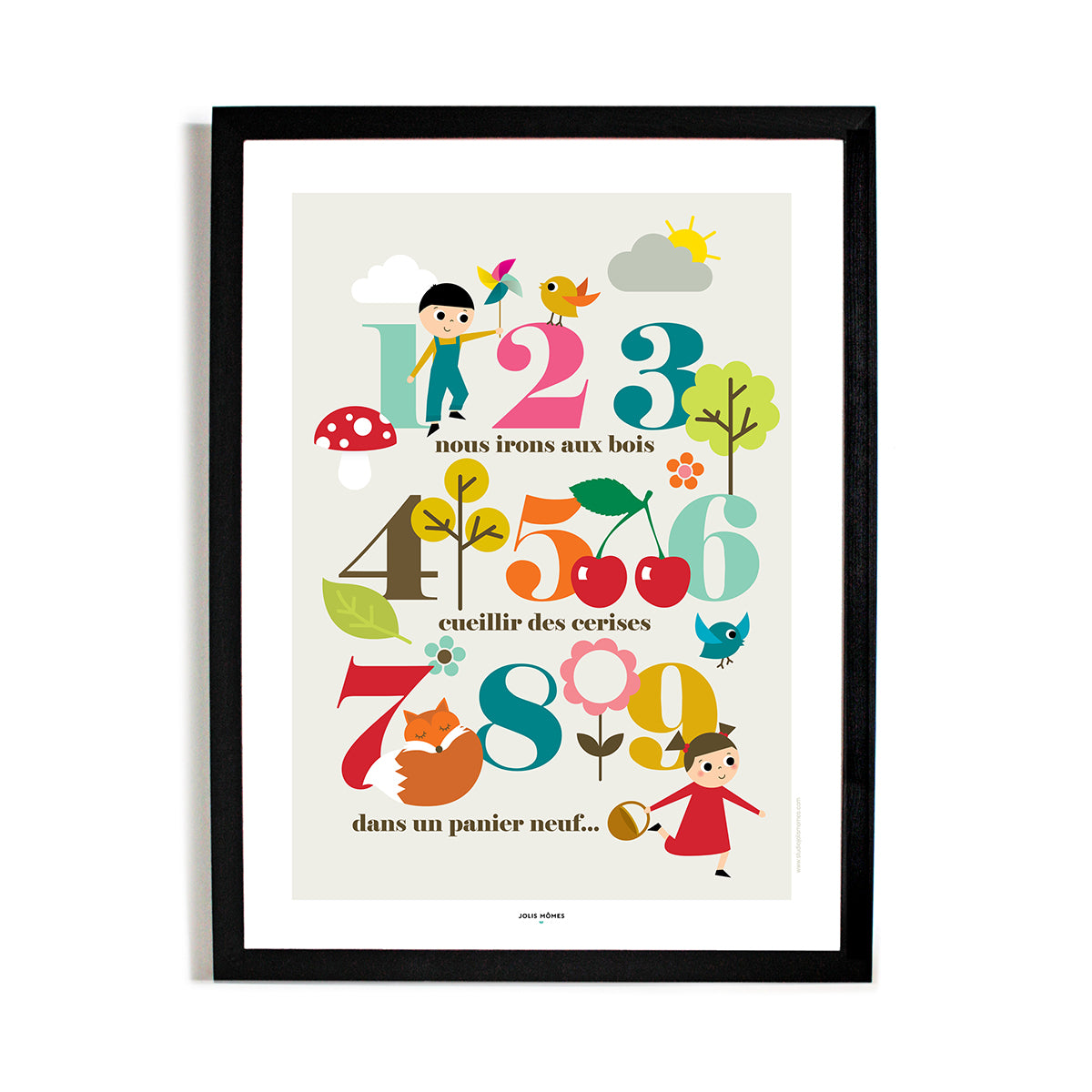 Affiche 1,2,3 nous irons aux bois...