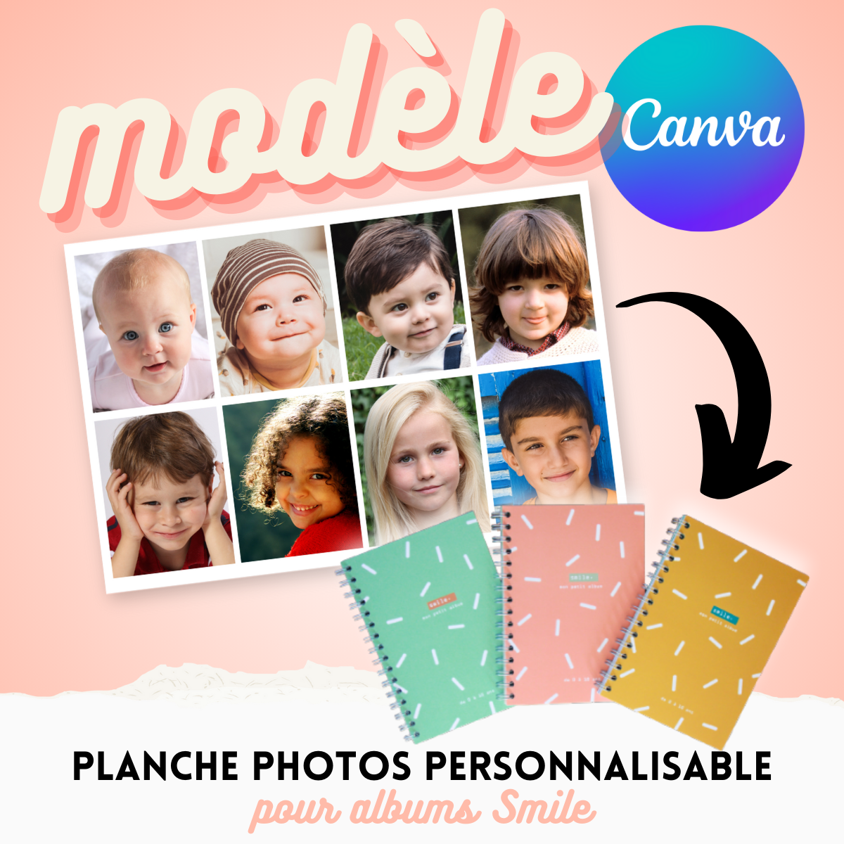 Modèle gratuit spécial albums Smile